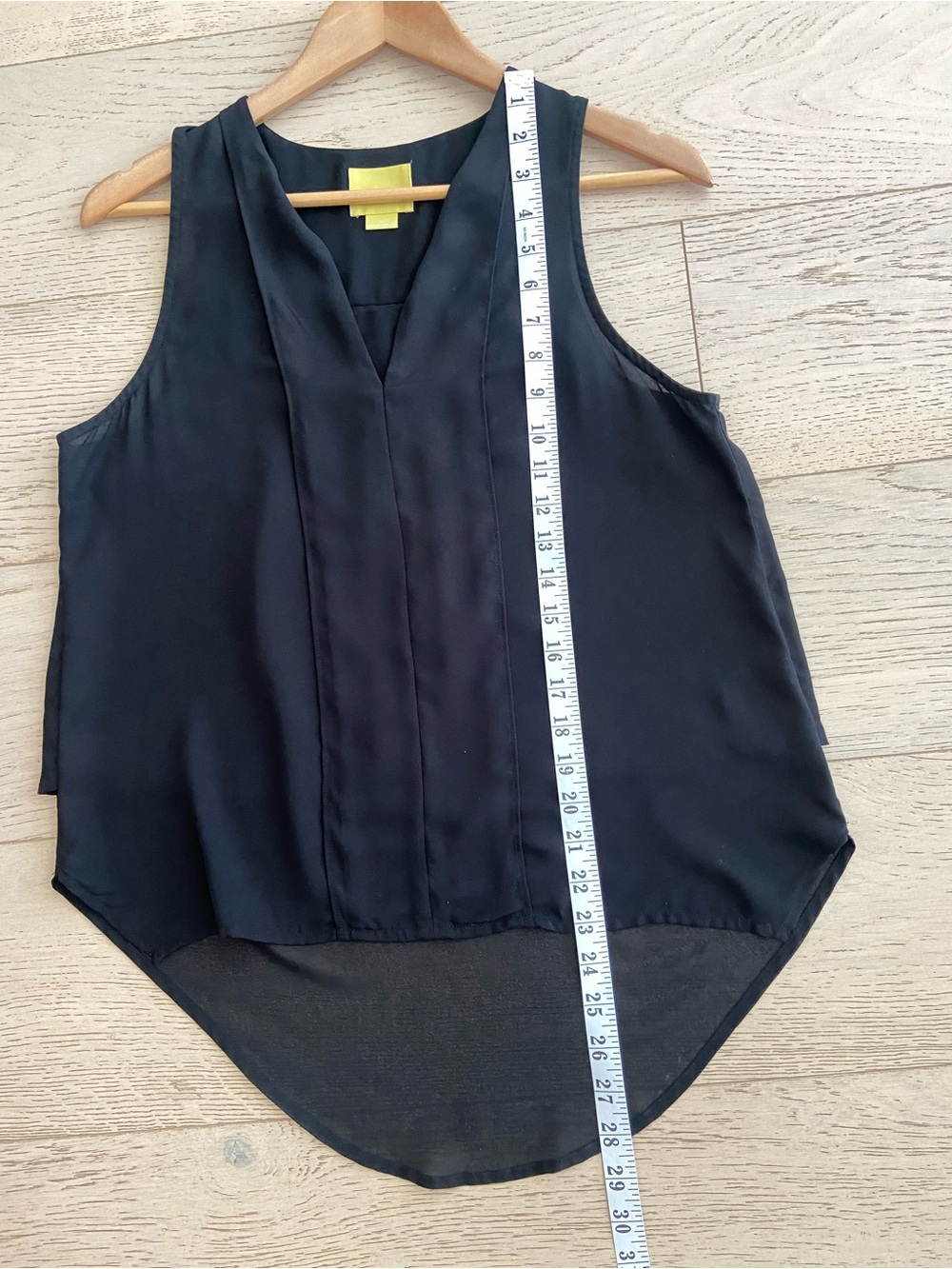 Anthropologie MAEVE Black Sleeveless High Low Blouse Size 4 Going Out Top EUC - Picture 9 of 9